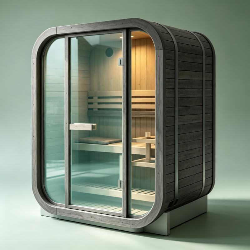 Spa Wellness And Fitness Center - Grande Sauna Personalizada em Madeira Maciça