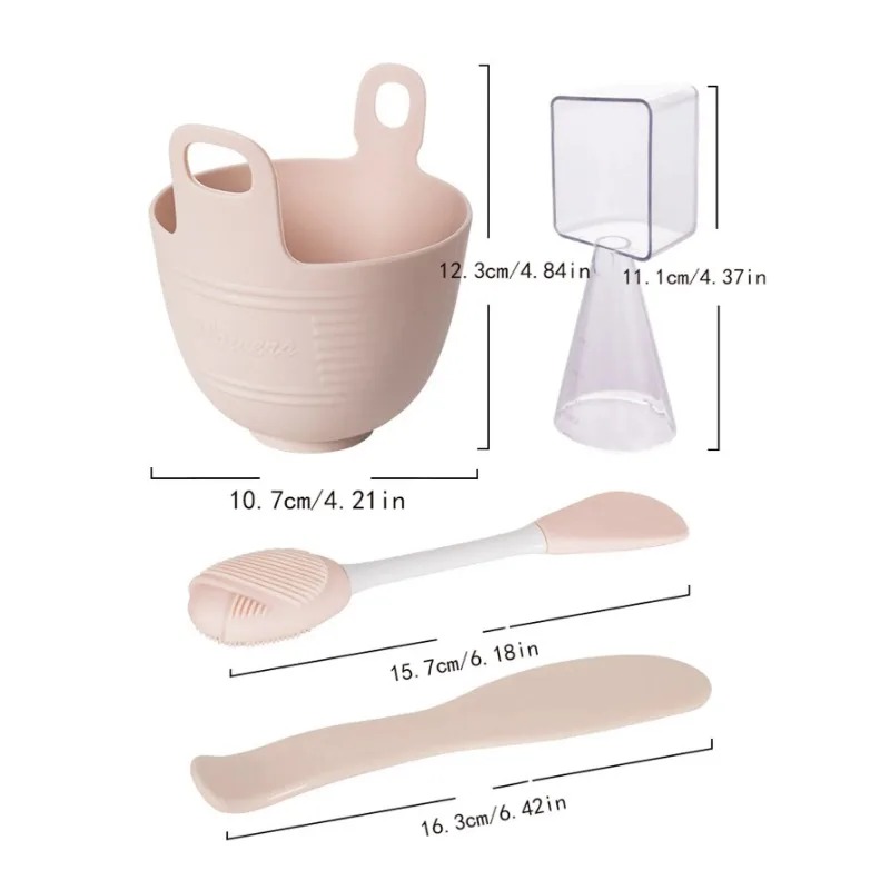 Face Mask Silicone - Conjunto de Tigelas de Silicone para