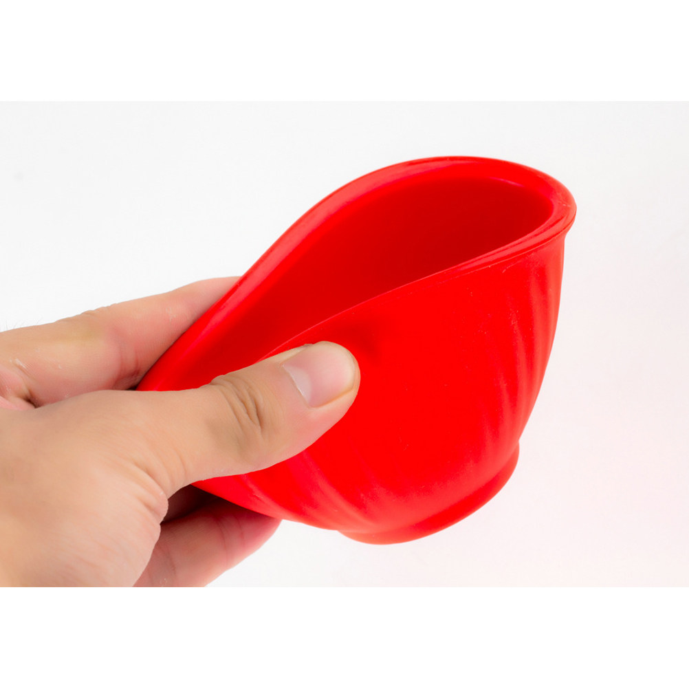 Face Mask Silicone - Tigela de Silicone Vermelha para Máscara