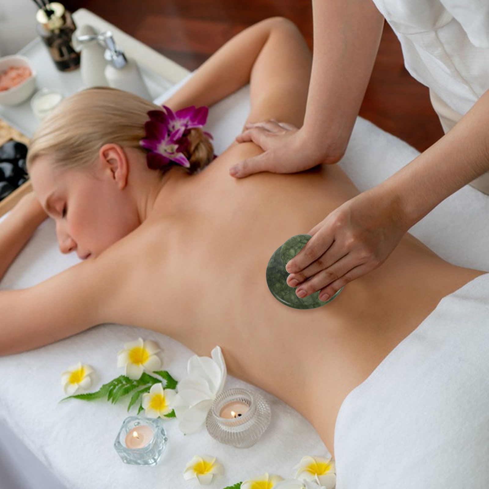 Pedra de massagem Gua Sha em f - Relax - Spa & Wellness avaliação e preço